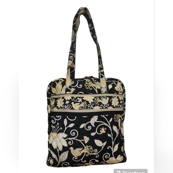 Vera Bradley Handbags - Vera Bradley Yellow Bird Pattern 14" Diaper Travel Tote Bag Laptop Case Retired